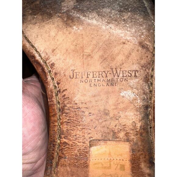 Jeffrey West Leather Chukka Boots With Laces Style 2125 - Picture 8 of 13